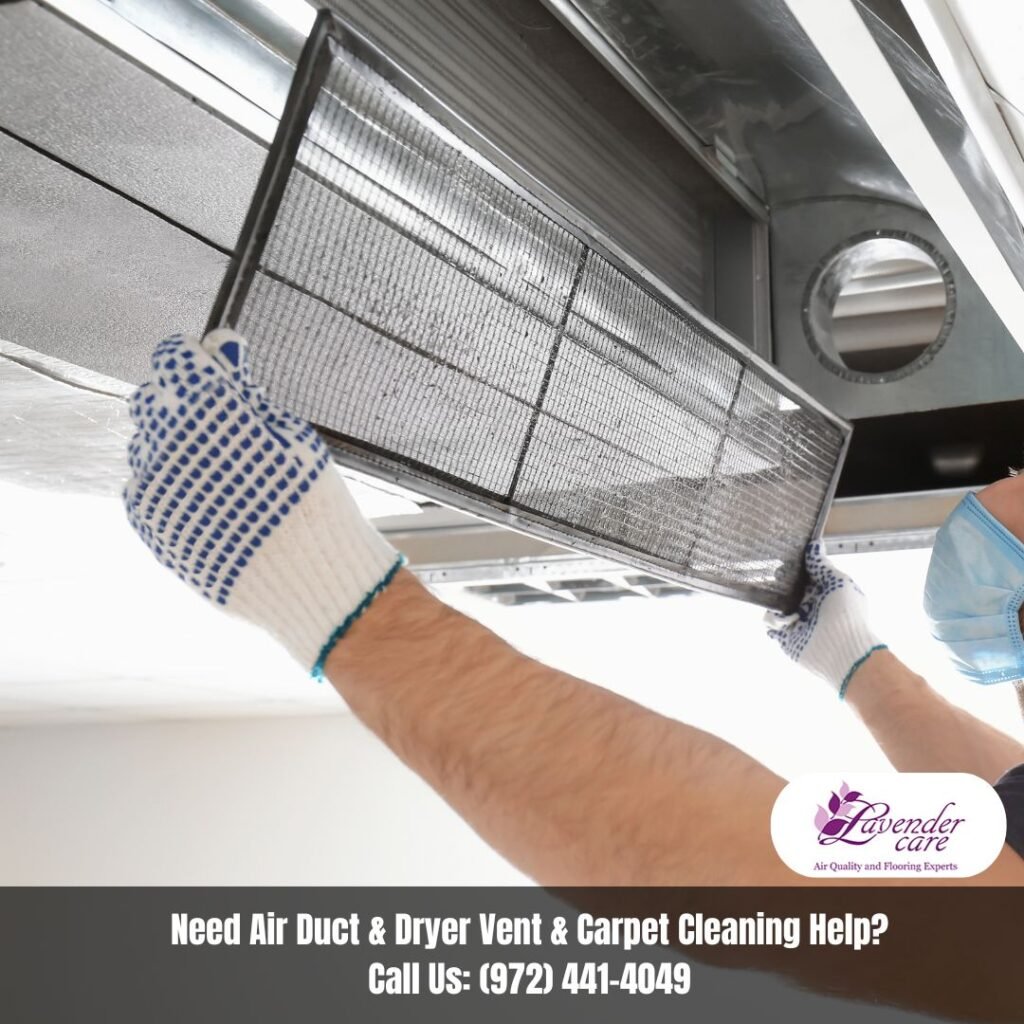 air duct dryer vent carpet cleaning in Dallas